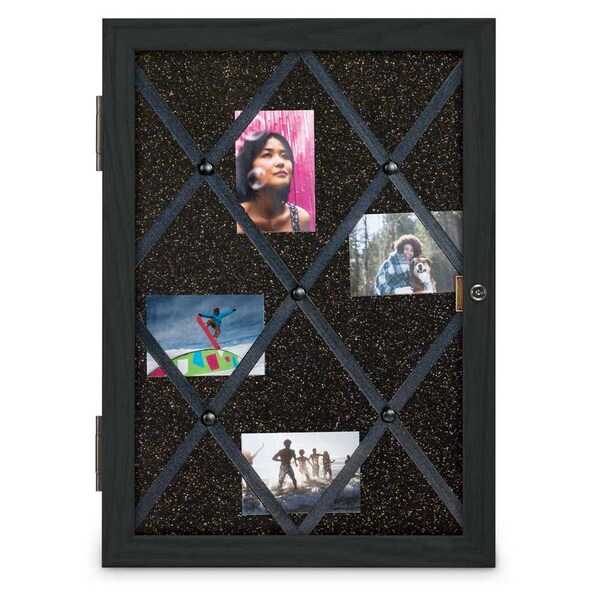 Sliding Door Indoor Enclosed Corkboard, 7
